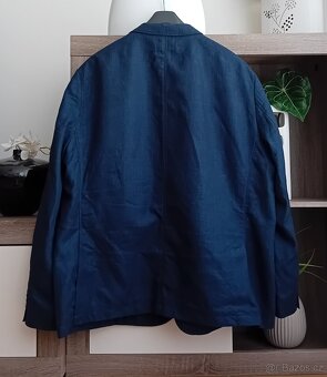 Calamar pánské sako vel. 3XL len + bavlna nové - 11