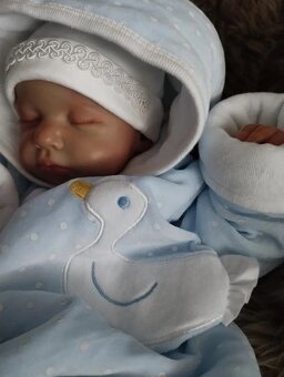 Modrý plyšový overal zn.Sardon - 11