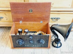 Starožitné rádio Telefunken Marconi II. včetně reproduktoru - 11