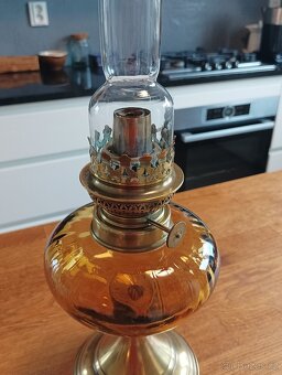 STAROŽITNÁ ART DECO PETROLEJOVÁ LAMPA GAUDARD, 20.–30. LÉTA - 11