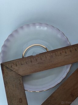 Starožitný šálek, šapo, Loučky, růžový hrníček, pošta 75.- - 11