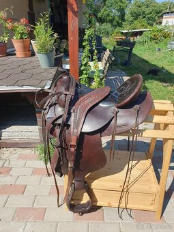Westernové sedlo krátké – 60 cm - pro juniora či ženu - 11
