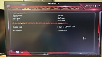 Gigabyte X99-SLI + (i7-6850K) + 64GB RAM DDR4 ECC - 11