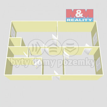 Pronájem bytu 2+1, 58 m², Ostrava, ul. Horní - 11