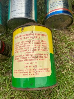 plechovka od oleje stará plechovka olej benzina retro moto - 11