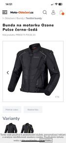 Bunda na motorku Ozone Pulse + 2x termo vložka - 11