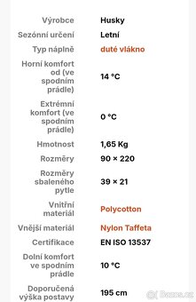Spacák Husky dospělá velikost - 11