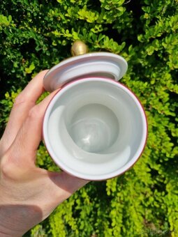 Starožitna porcelánová dóza  Alka Kunst Německo - 11