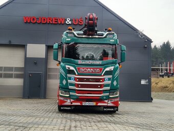 Lesovoz LESOVÚZ Scania V8 R580 do drewna lasu stos dłużyca - 11