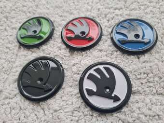 ŠKODA LOGO do volantu 43mm CHROM / 46mm FAREBNE. - 11