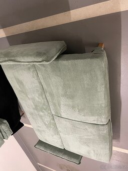 Manšestrová rozkládací pohovka 218 см - 11