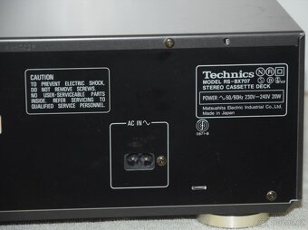Tape deck TECHNICS RS-BX707, 3 hlavy, CLASS AA, Quartz DD - 11