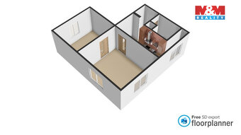 Prodej bytu 2+1, 52 m², Klášterec nad Ohří, ul. Na Vyhlídce - 11