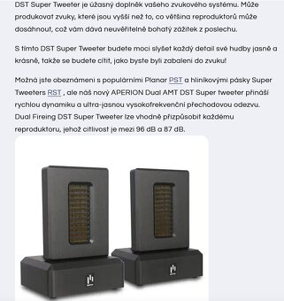 APERION AUDIO DUAL AMT Super Tweeter - 11