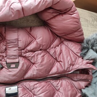 Nádherná zimní bunda, kabátek růžová F-F 152 - 158 - 11