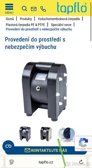 vzduchomembránové čerpadlo Tapflo PTFE - 11