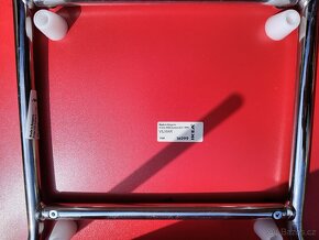 2 ks židle VILMAR Ikea červená/chrom - 11