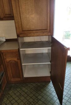 Rustikální dubová linka do U se spotřebiči,6236 - 11