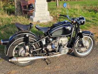 BMW R60/2 r.v.1968, bílé CZ SPZ, origo stav,nerenovováno - 11