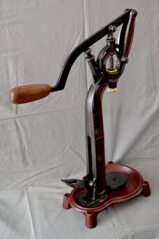 Velmi stará francouzska špuntovačka láhví, 70cm - 11