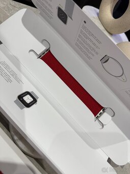 Luxusní, červený pásek na hodinky Apple Watch - 11