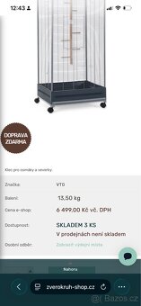 Velká vybavená klec pro osmáky degu - 11