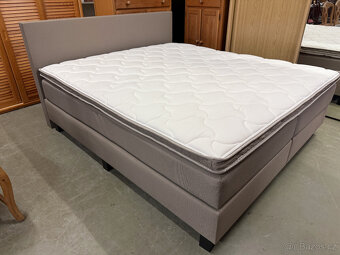 Zánovní boxspring dvoupostel značková - 11