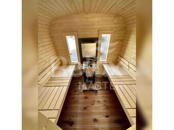 Zahradní finská sauna 4M CUBE s předsíní - 11
