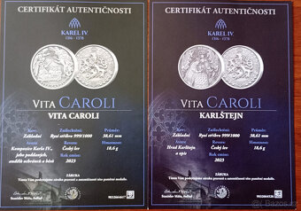 Investiční sběratelská sada medailí VITA CAROLI - 11