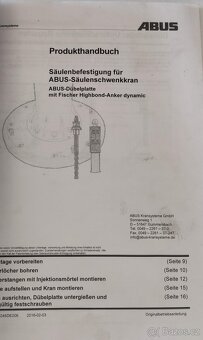 stlpový žeriav Abus LS 800 kg - 3 m  r. 2017 - 11