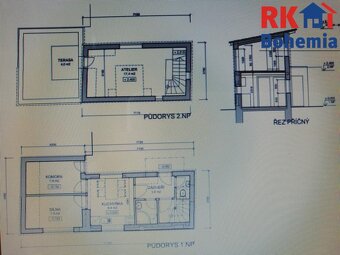 Pronájem atypického mezonetového bytu 2+1 s terasou, o CP 80 - 11