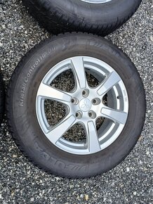Pěkná zimní orig alu kola Mitsubishi ASX 215/65/16 vzorek 8m - 11