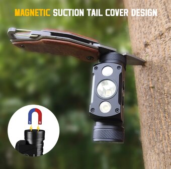 Čelovka Wurkkos HD50,LED,USB-C,4000L, 5000mAh PECKA - 11