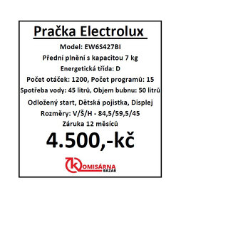Použitá pračka Electrolux se zárukou 12 měsíců - 11