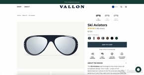 Nové sluneční brýle Vallon Ski Aviators Tricolor Blue - 11