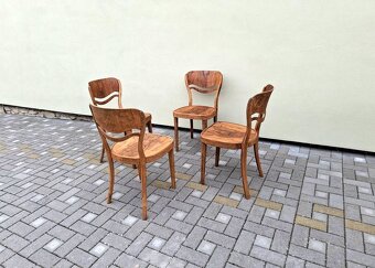 Luxusní prvorepublikové židle THONET po renovaci - 11
