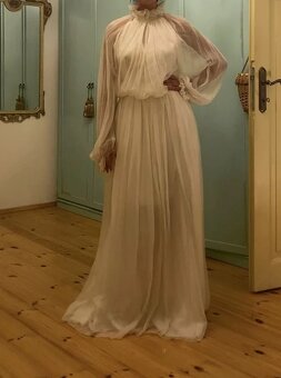 Nové luxusní slavnostní večerní plesové svatební dlouhé vílr - 11