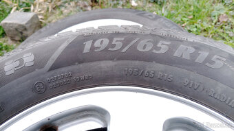 Alu kola originál Škoda 15", 5x100 + letní pneu - 11