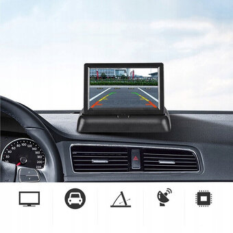 LCD monitor couvací kamery skládací 4.3" + KAMERA 2/1 KOMPL - 11