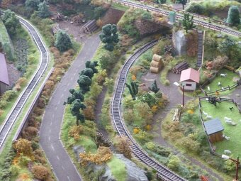 Modelová železnice, kolejište, vláčky TT - 11