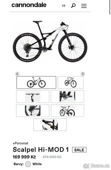 Cannondale Scalpel Hi-Mod 1 Sram T-type XX, Reverb AXS vel M - 11