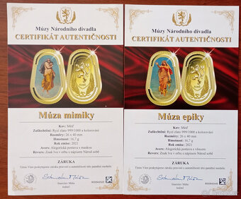 MEDAILE - EXKLUZIVNÍ KOLEKCE MÚZY NÁRODNÍHO DIVADLA - 11
