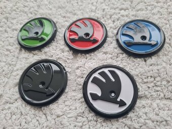 ŠKODA LOGO do volantu 43mm CHROM / 46mm FAREBNE. - 11