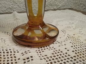 Stará broušená váza Egermann - 11