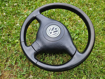 VW Golf Passat tříramínko kůže volant + airbag - 11