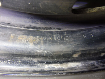 Prodám orig. 14" plech. kola + letní pneu na PEUGEOT 207 - 11