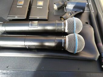 Shure UHF UR4D UR2 UR1 Beta 58a Radio Micro System ruční pře - 11