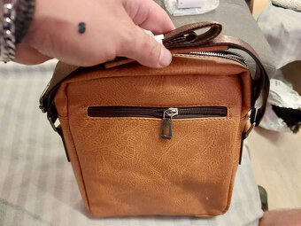 Nová pánská kožená taška - 11