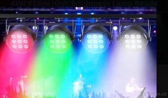 Prodám 4ks led světla silně svítící použití Dj atd. - 11