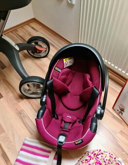 Kočárek Stokke celý velký SET + autosedačka vajíčko + isofix - 11